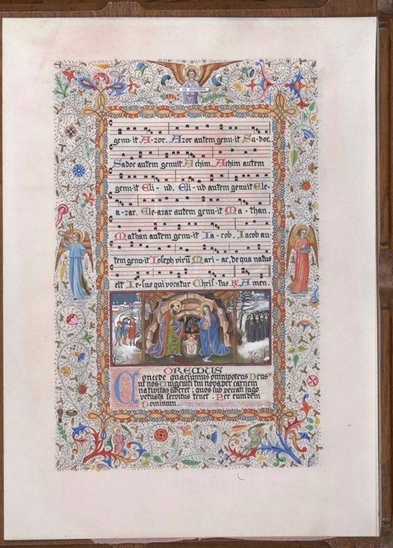 Fragment d'un évangéliaire inachevé