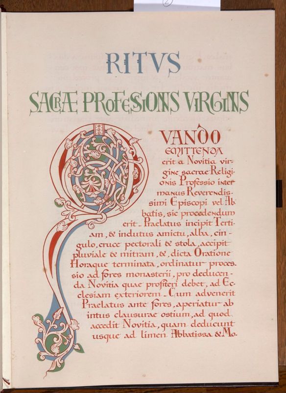 Rituel de profession des moniales