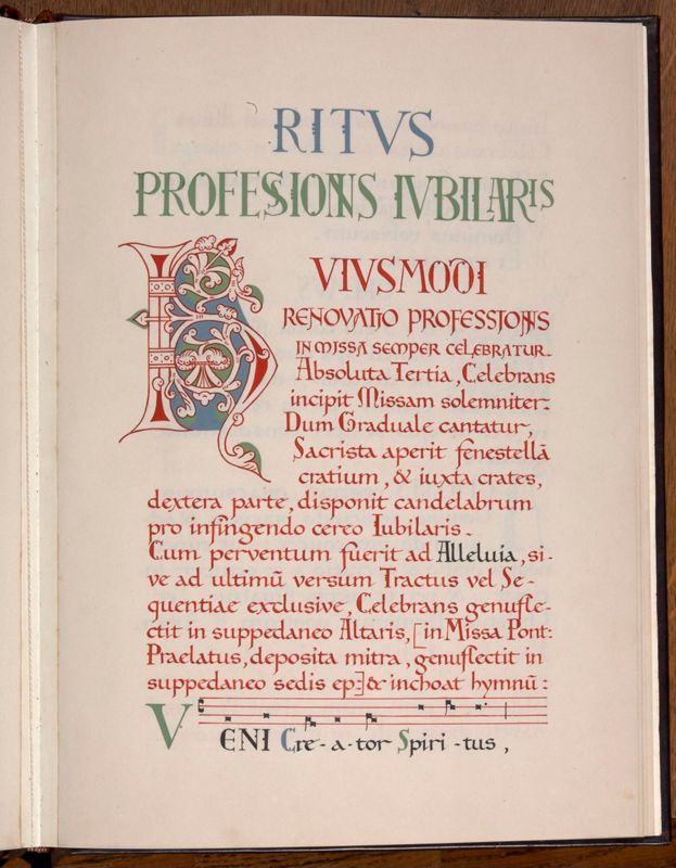 Rituel de profession des moniales