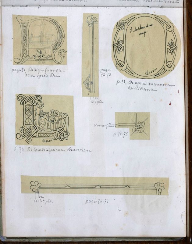 Album contenant les calques d'une Règle de saint Benoît calligraphiée et enluminée à l'abbaye de Maredret pour le kaiser Guillaume II (1899 - 1900)