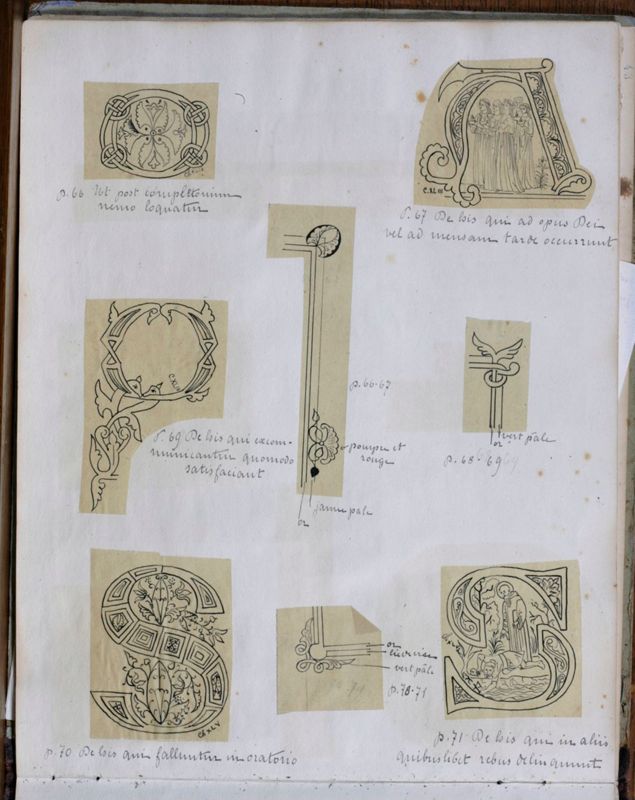Album contenant les calques d'une Règle de saint Benoît calligraphiée et enluminée à l'abbaye de Maredret pour le kaiser Guillaume II (1899 - 1900)