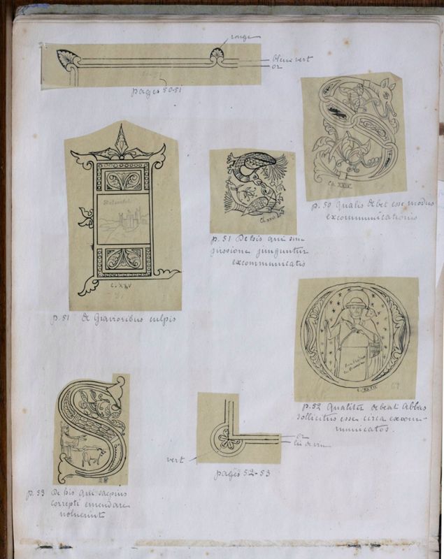 Album contenant les calques d'une Règle de saint Benoît calligraphiée et enluminée à l'abbaye de Maredret pour le kaiser Guillaume II (1899 - 1900)