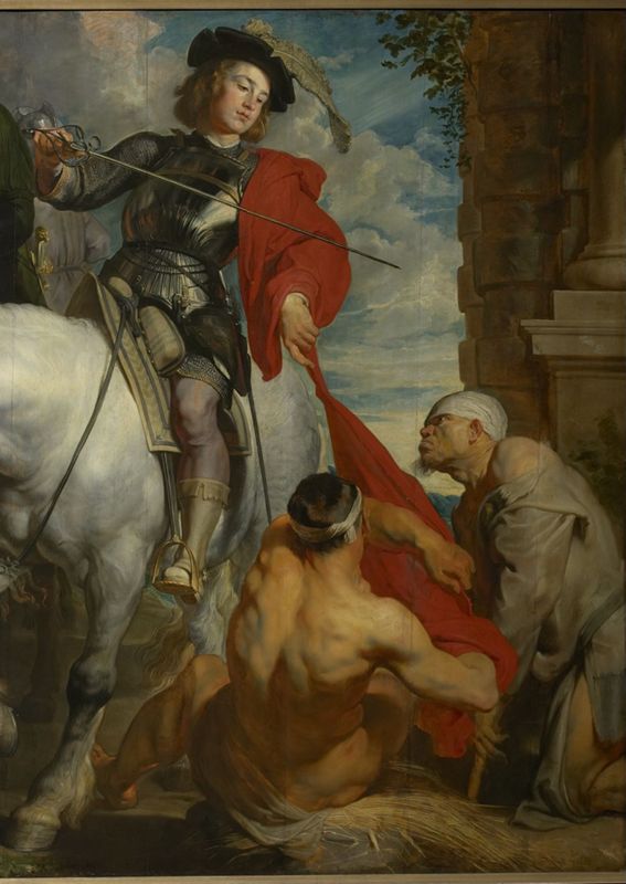 H. Martinus deelt zijn mantel met een bedelaar
