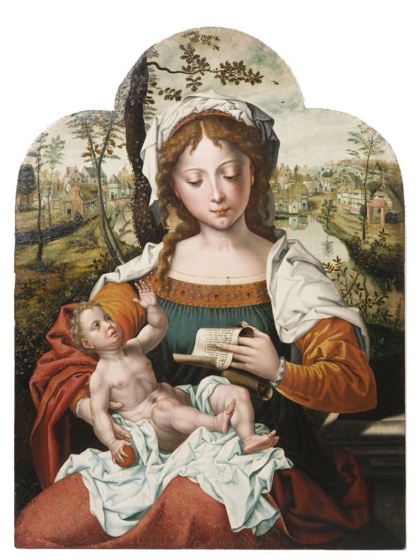 Vierge à l'Enfant lisant