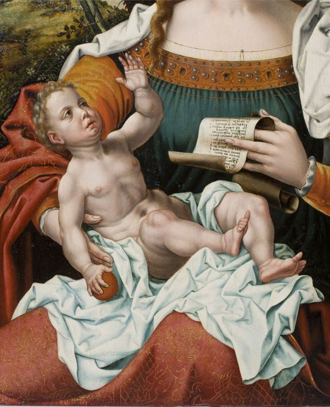 Vierge à l'Enfant lisant