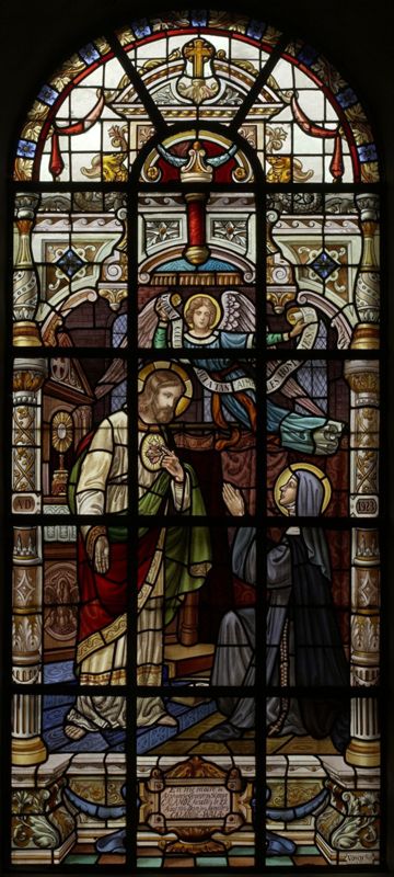 Sacré-Coeur du Christ apparaît à sainte Marguerite-Marie Alacocque