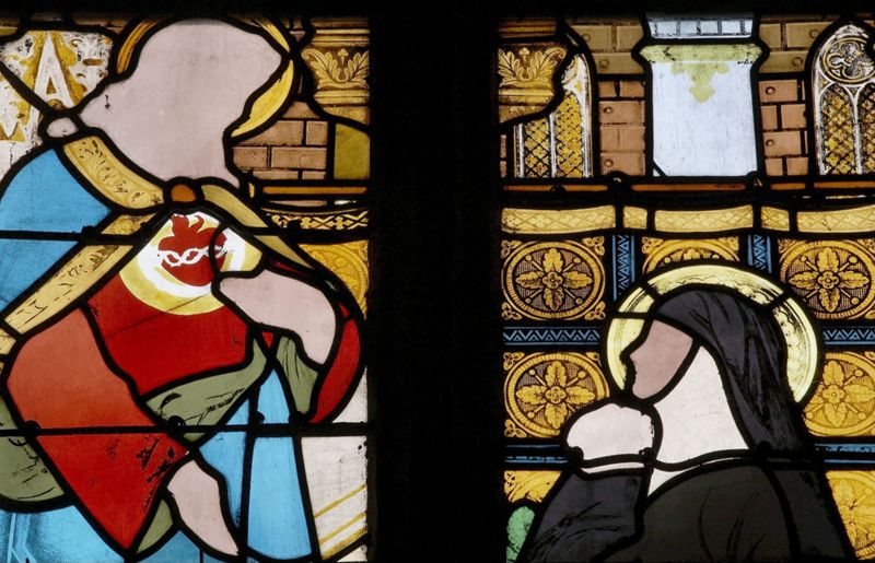 Sacré-Coeur apparaissant à Marguerite-Marie Alacocque