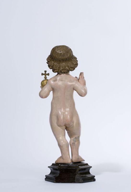 Enfant Jésus bénissant avec globe