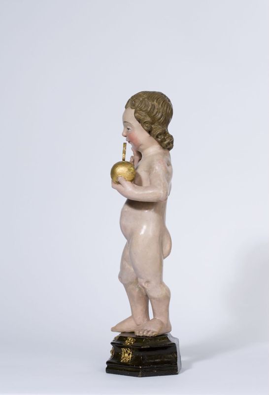 Enfant Jésus bénissant avec globe