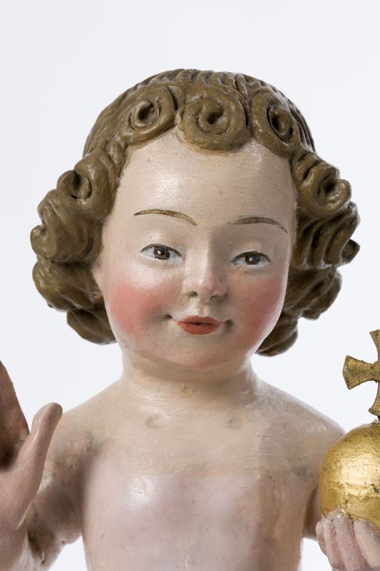 Enfant Jésus bénissant avec globe