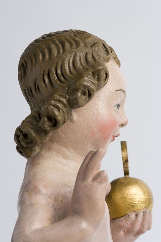 Enfant Jésus bénissant avec globe