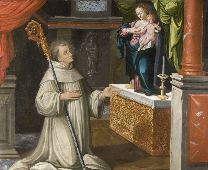 Lactation de saint Bernard de Clairvaux