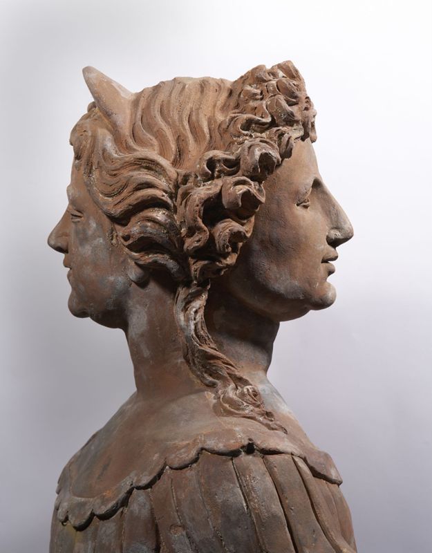 Buste féminin janiforme