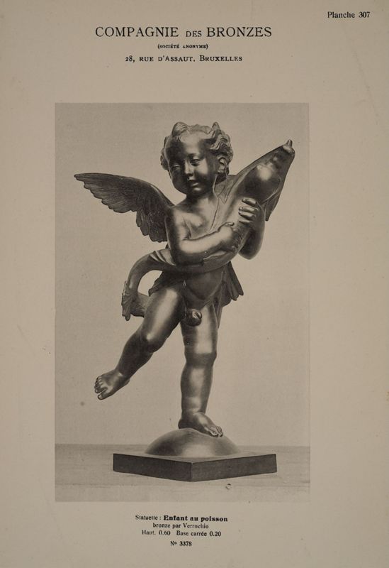 Statuette : Enfant au poisson