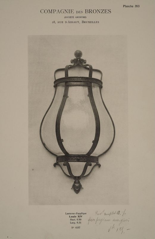 Lanterne d'applique Louis XIV