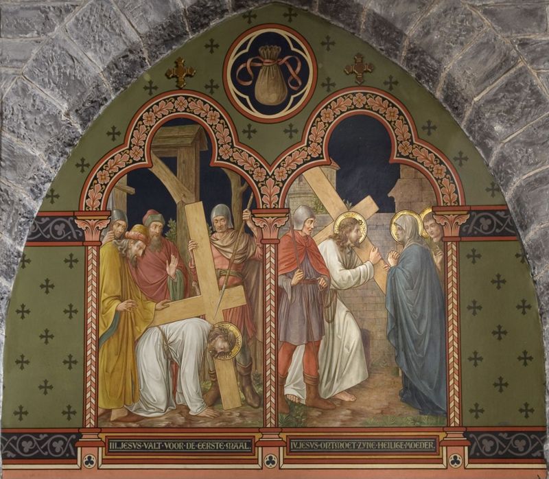 chemin de croix / Kerk Onze-Lieve-Vrouw[Mariakerke(Gent)]