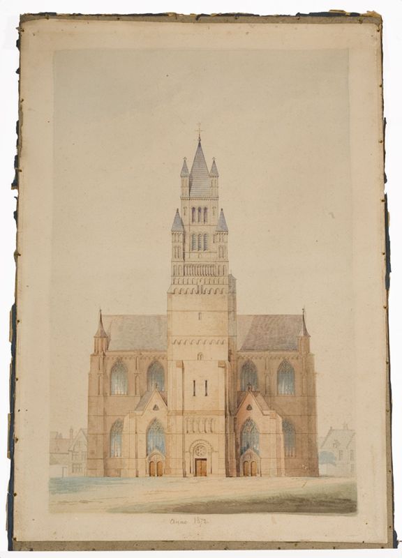 dessin / Kathedraal Sint-Salvator