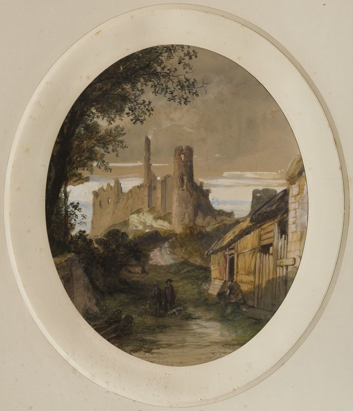 Vue des ruines du château de Montaigle