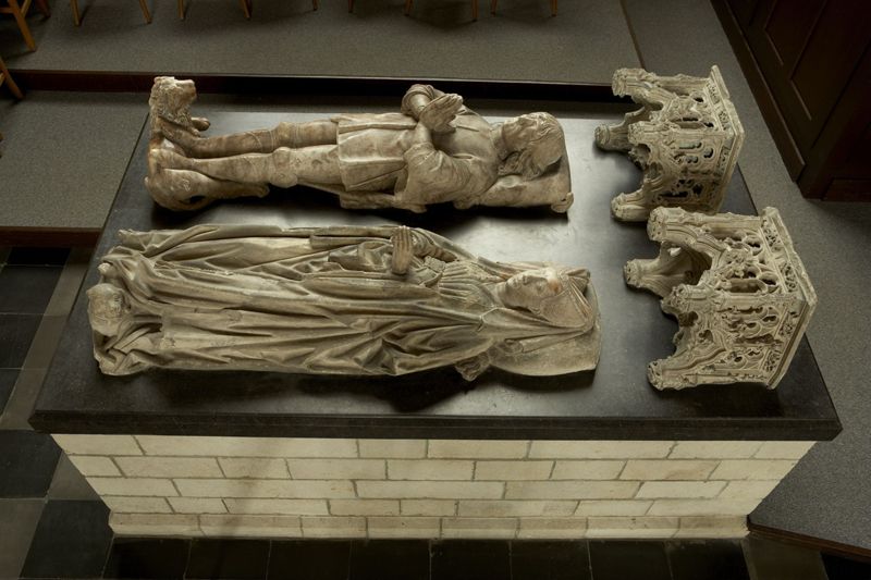 Grafmonument Hendrik II van Witthem (c. 1404-1454) en Jacoba van Glymes (1420-1462)