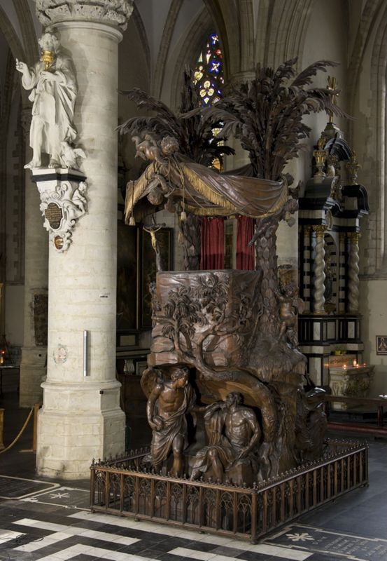 chaire de vérité / Eglise Notre-Dame de la Chapelle[Bruxelles]