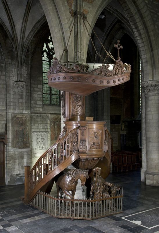 chaire de vérité / Église Saints-Pierre-et-Guidon[Anderlecht]