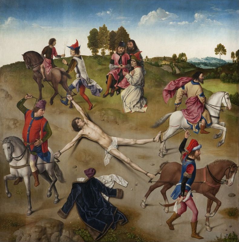 Triptiek met de Marteldood van de Heilige Hippolytus