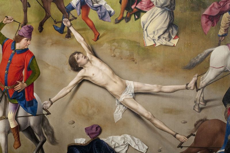 Triptiek met de Marteldood van de Heilige Hippolytus