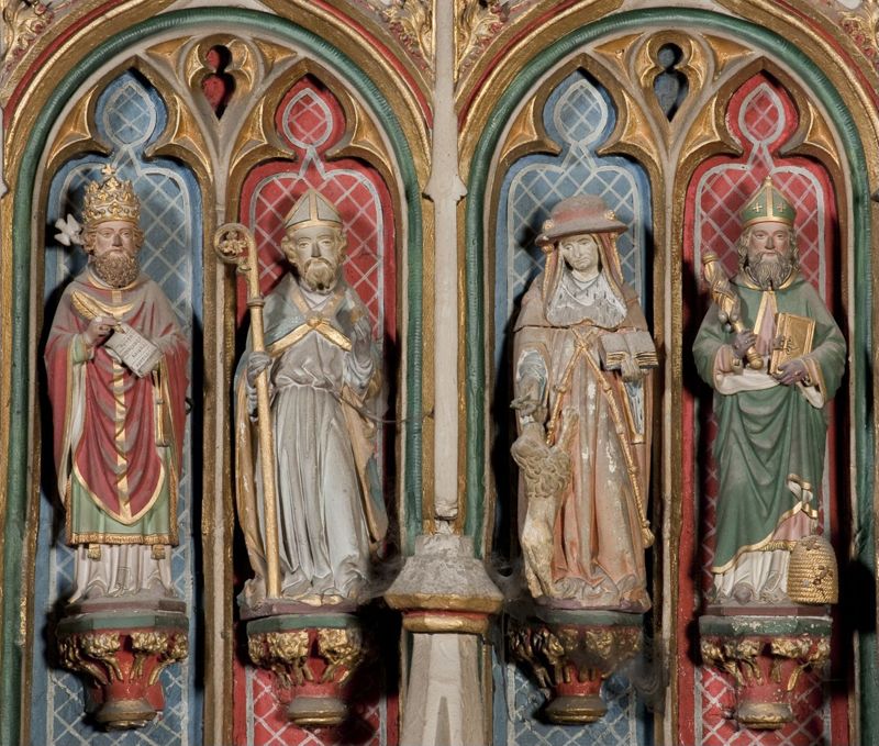 met voorstelling van het Laatste Avondmaal en de vier Latijnse kerkvaders