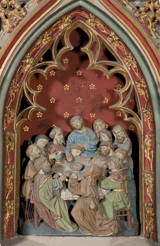 met voorstelling van het Laatste Avondmaal en de vier Latijnse kerkvaders