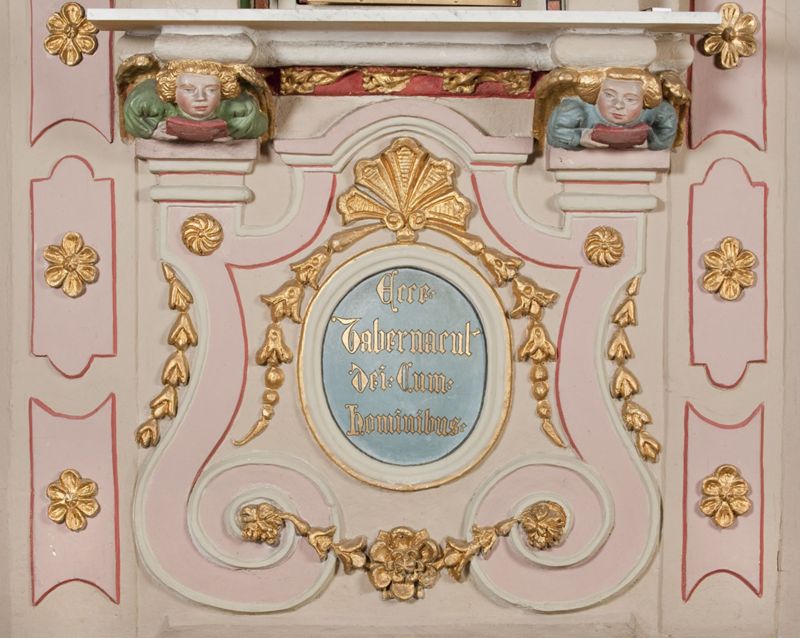 met voorstelling van het Laatste Avondmaal en de vier Latijnse kerkvaders