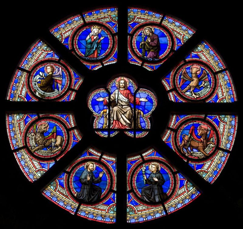 rosace[fenêtre] / Eglise Saint-Antoine de Padoue[Bruxelles]