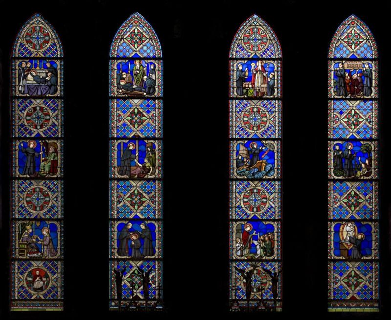 fenêtre à lancette / Eglise Saint-Antoine de Padoue[Bruxelles]