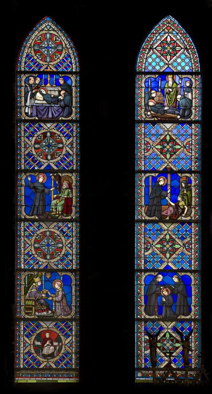 fenêtre à lancette / Eglise Saint-Antoine de Padoue[Bruxelles]