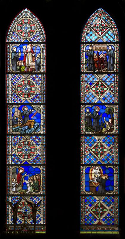 fenêtre à lancette / Eglise Saint-Antoine de Padoue[Bruxelles]