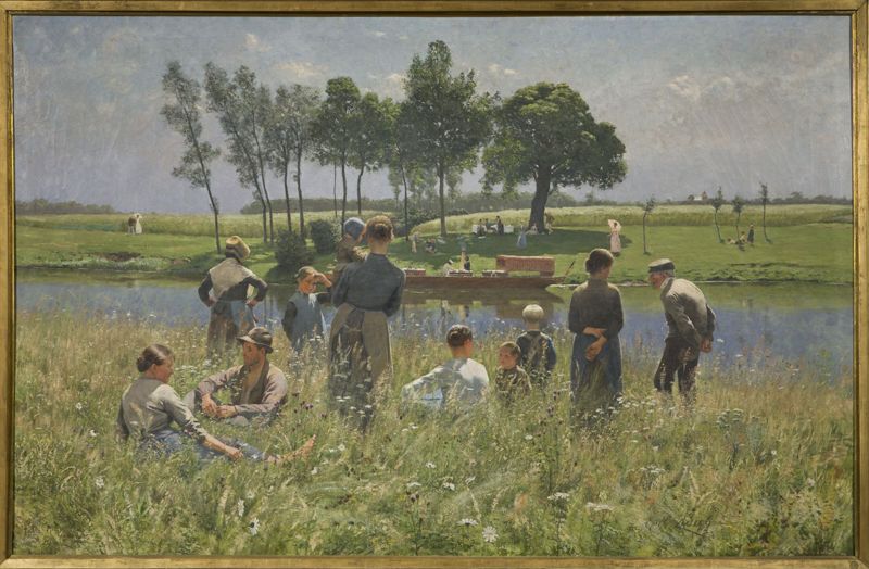 Picknick - Landschap aan de Leie
