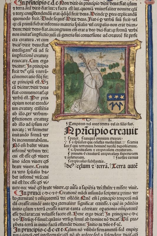 Gedrukte bijbel met Glossa ordinaria (voor abt Hendrik Keddekin 1478-1491 van Ter Doest)