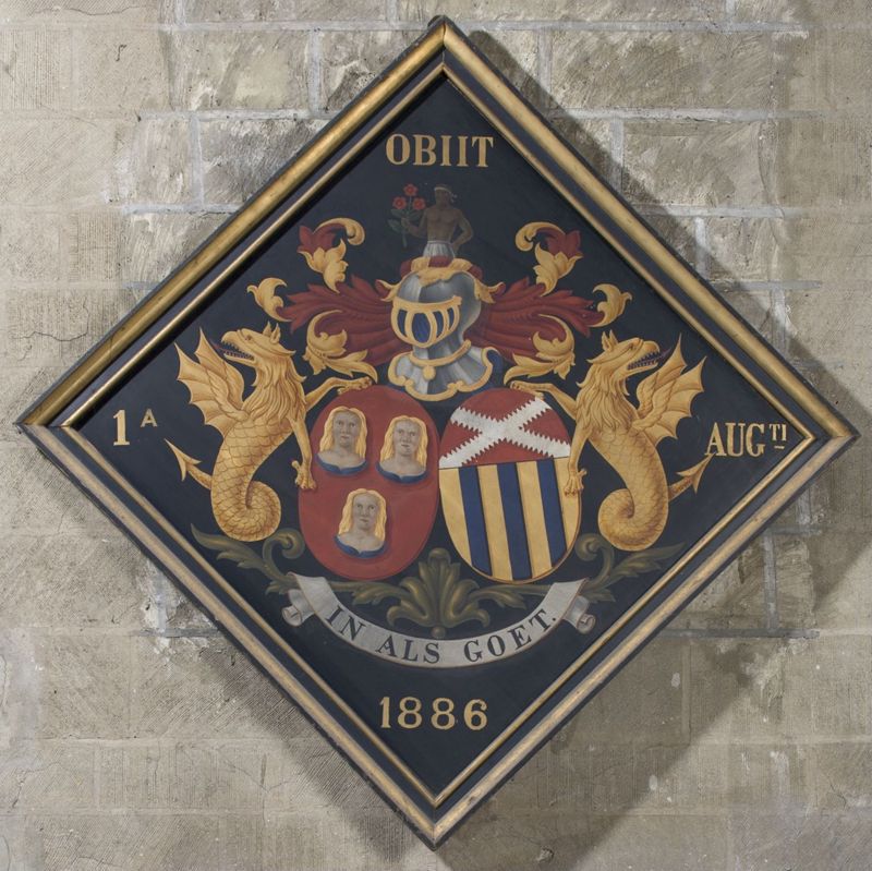 panneau d'armes / Église Saints-Pierre-et-Guidon[Anderlecht]