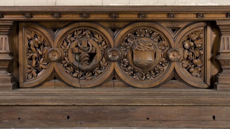 banc de communion / Eglise Sainte-Catherine[Bruxelles]