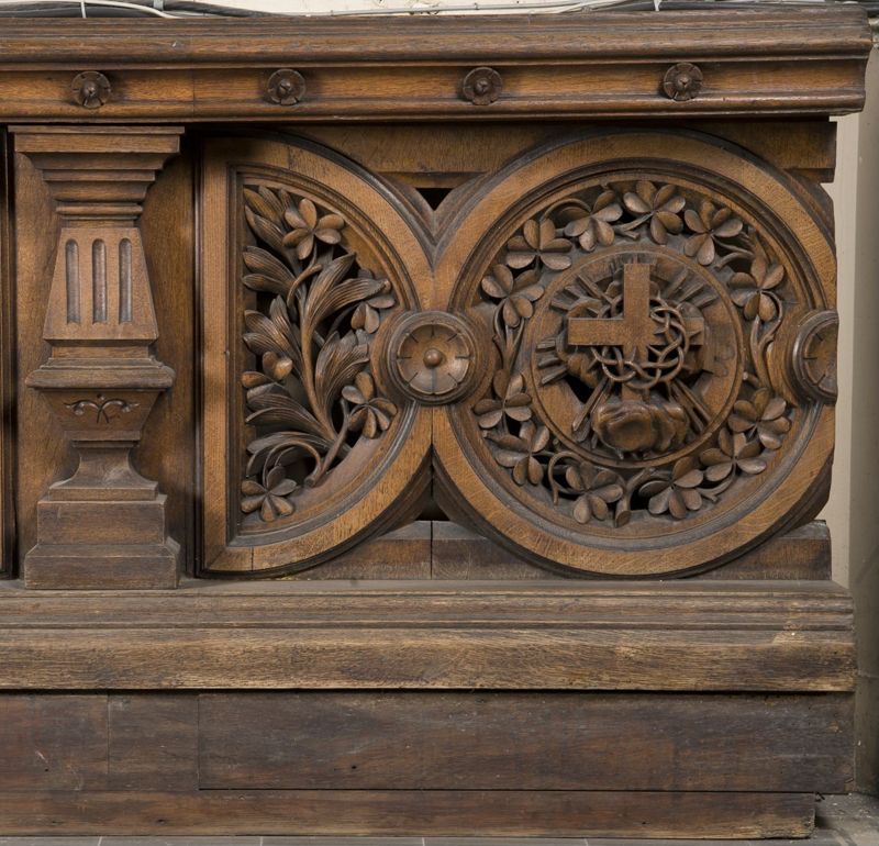 banc de communion / Eglise Sainte-Catherine[Bruxelles]