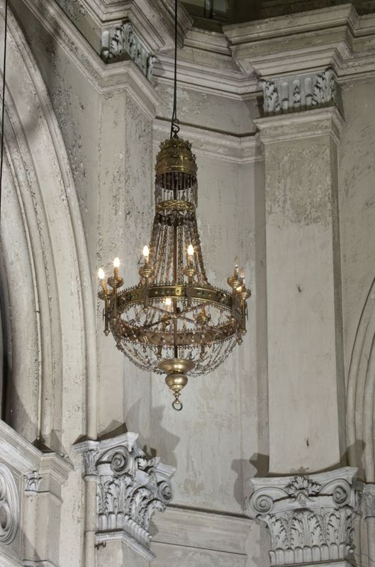Lustre-sac à perles