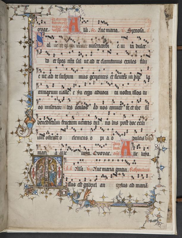 Antifonaria (12 losse bladen gebundeld)