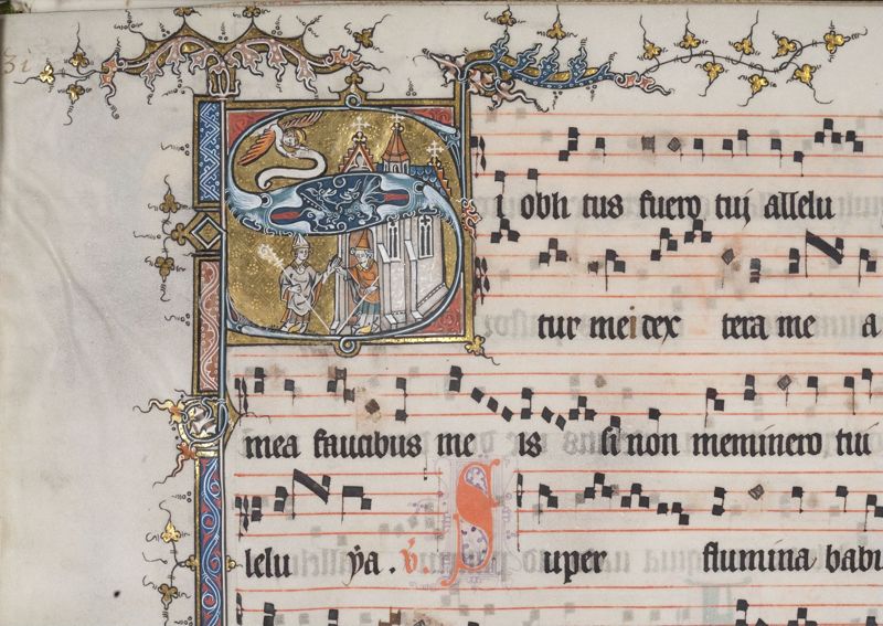 Antifonaria (12 losse bladen gebundeld)