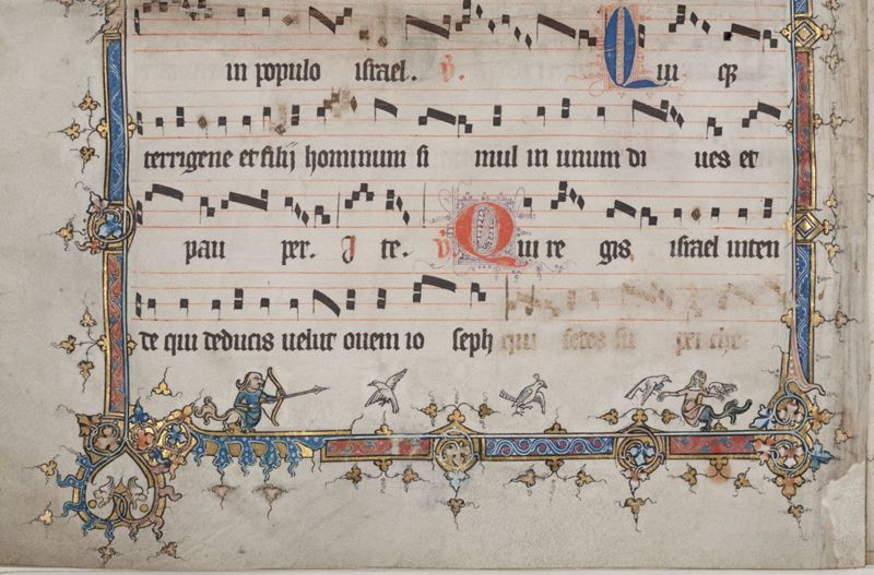 Antifonaria (12 losse bladen gebundeld)