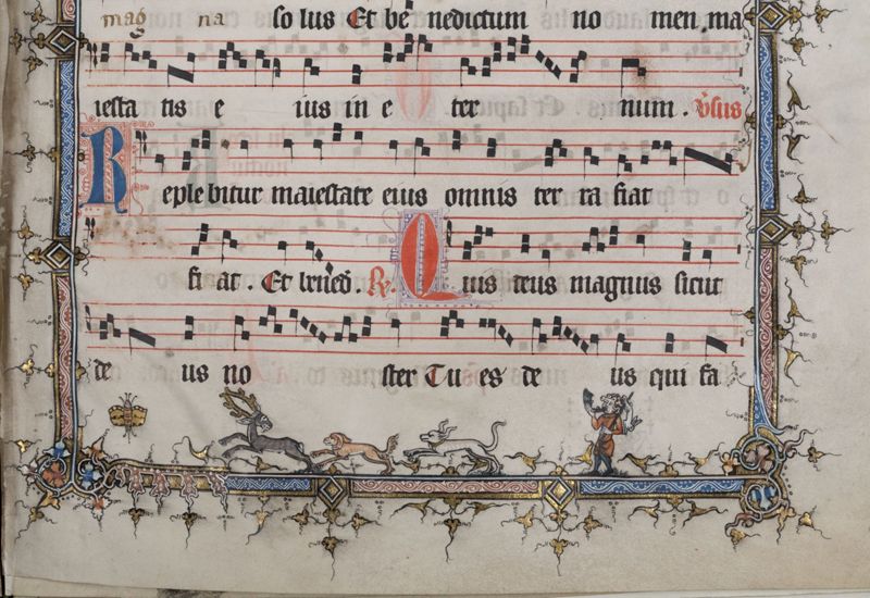 Antifonaria (12 losse bladen gebundeld)