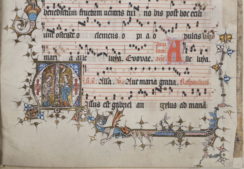 Antifonaria (12 losse bladen gebundeld)