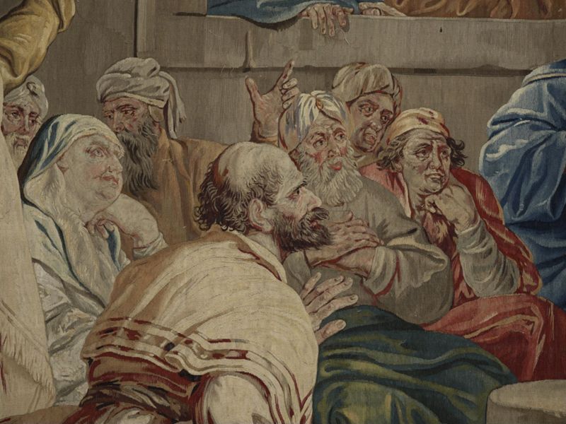 Kristus onderwijst in de Tempel