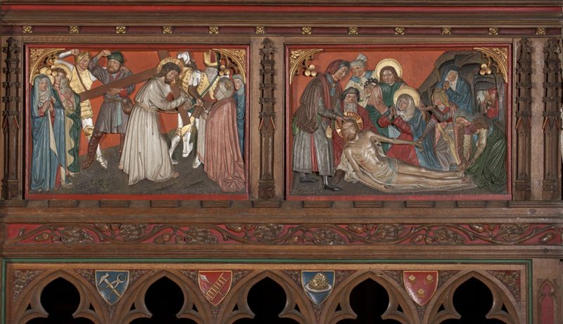 clôture de choeur[grille] / Kerk O.L.Vrouw Geboorte en Sint-Philippus[Vivenkapelle(Damme)]