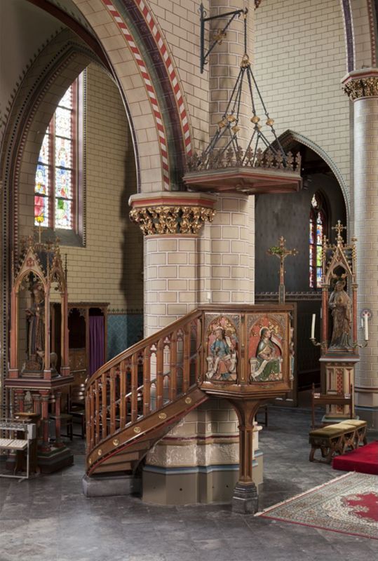 chaire de vérité / Kerk O.L.Vrouw Geboorte en Sint-Philippus[Vivenkapelle(Damme)]