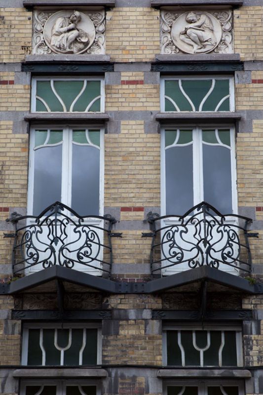 fenêtre[élément d'architecture] / Maison des Médecins, Charleroi, rue Léon Bernus 40