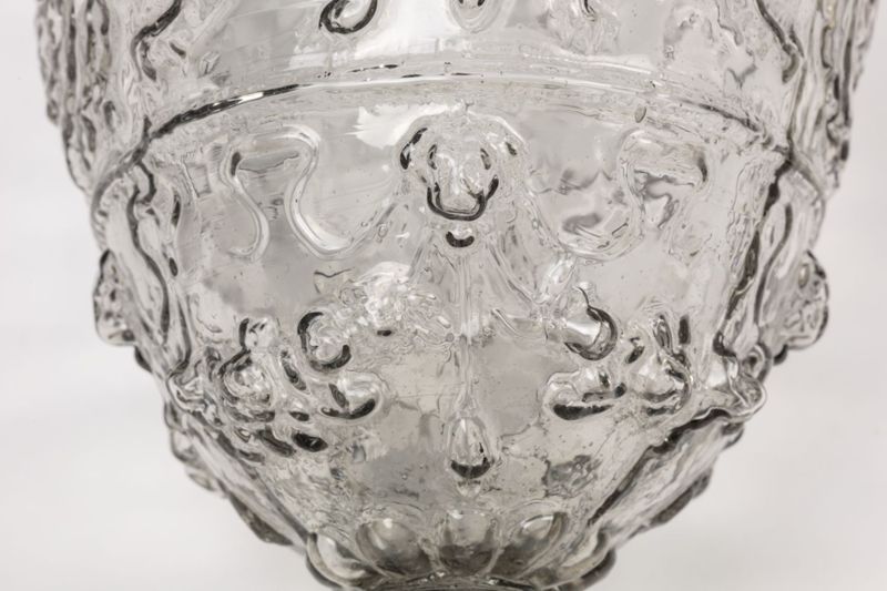 Verre à jambe vénitien aux Armes de la ville d'Anvers et du marquisat d'Anvers